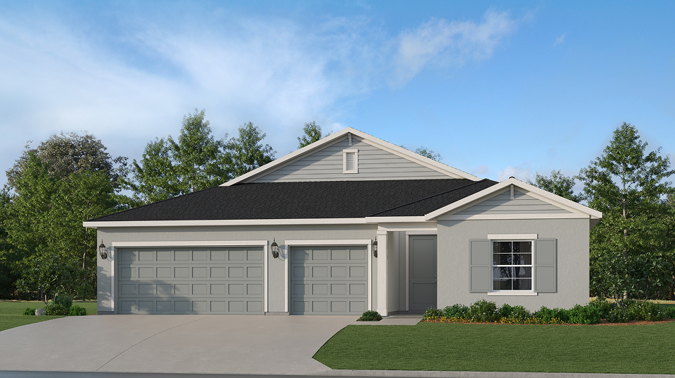 Exterior rendering of the Beachstone plan by Lennar at Willow in Punta Gorda, Florida