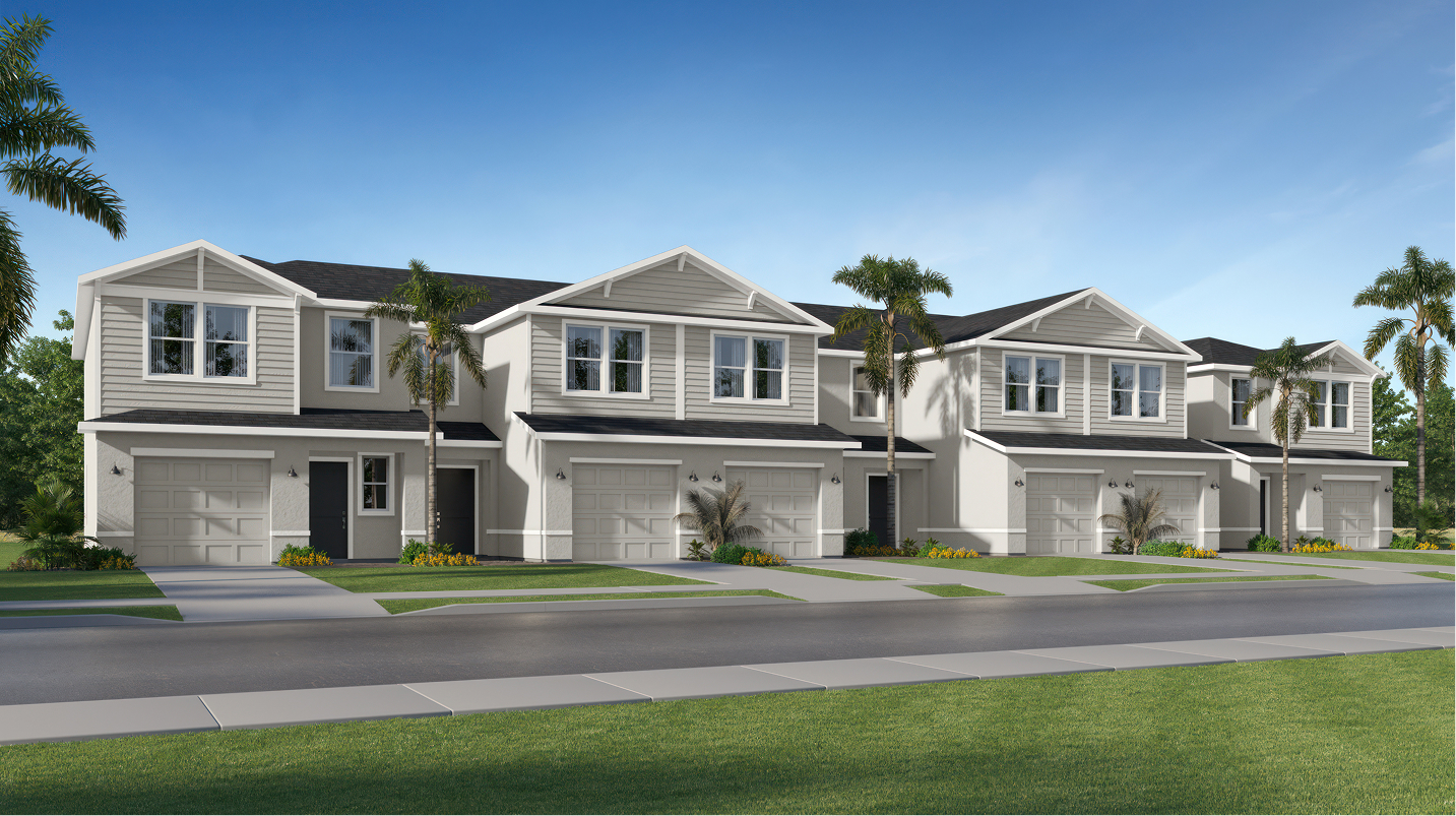 Exterior rendering of the Briarcliff plan by Lennar at Willow in Punta Gorda, Florida