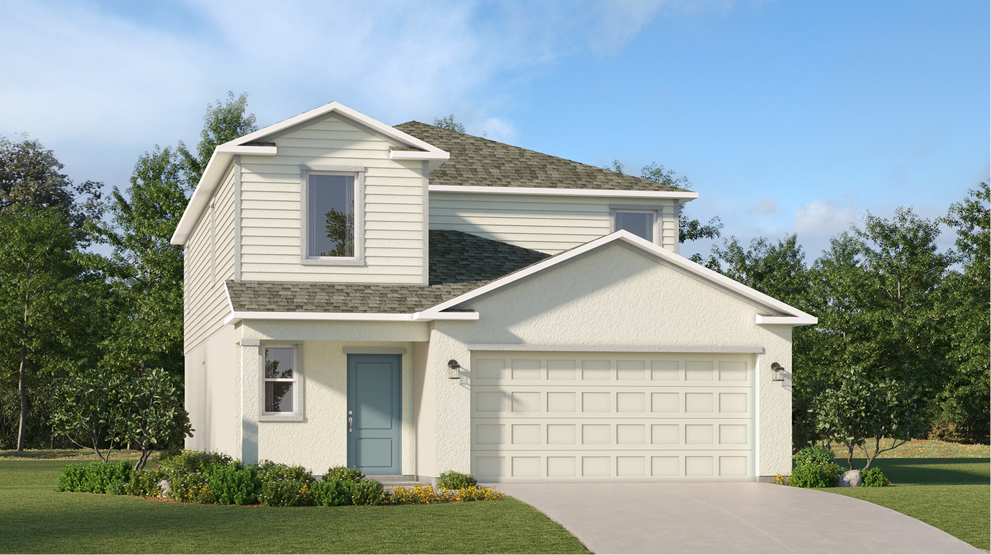 Exterior rendering of the Georgia plan by Lennar at Willow in Punta Gorda, Florida