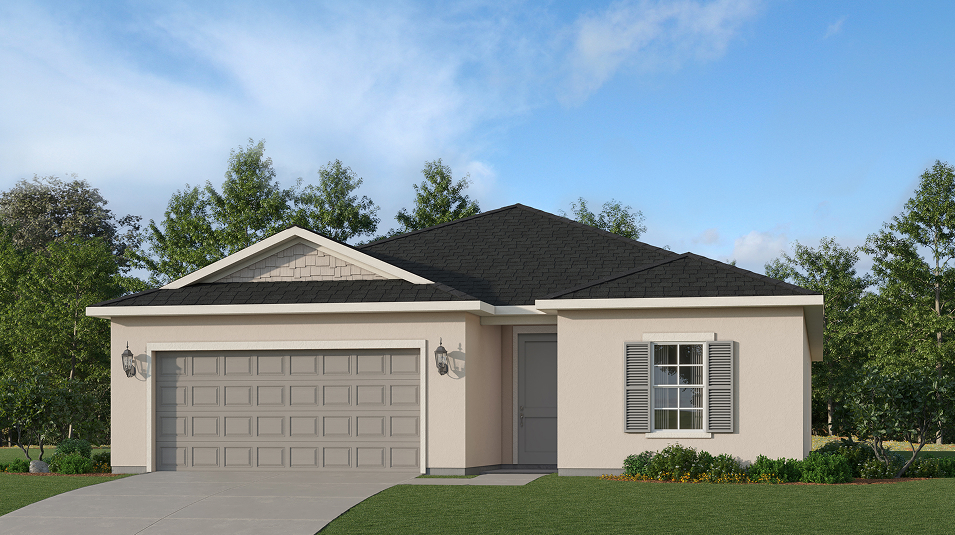 Exterior rendering of the Goodall plan by Lennar at Willow in Punta Gorda, Florida