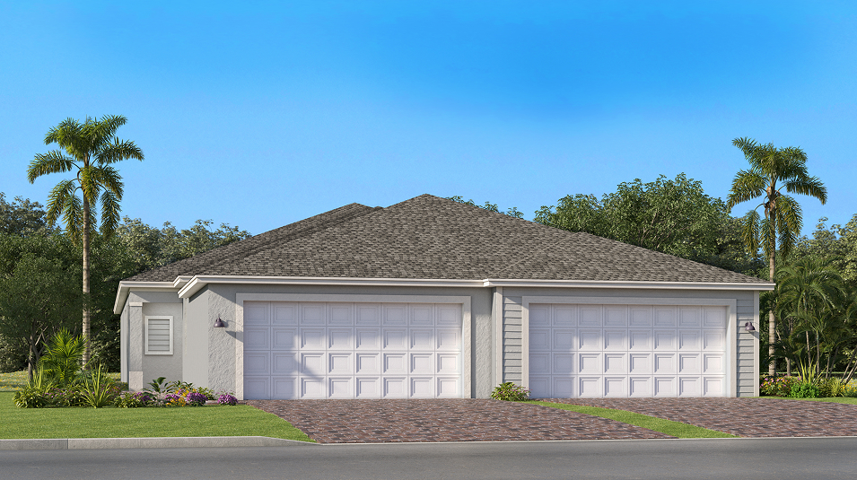 Exterior rendering of the Osprey plan by Lennar at Willow in Punta Gorda, Florida