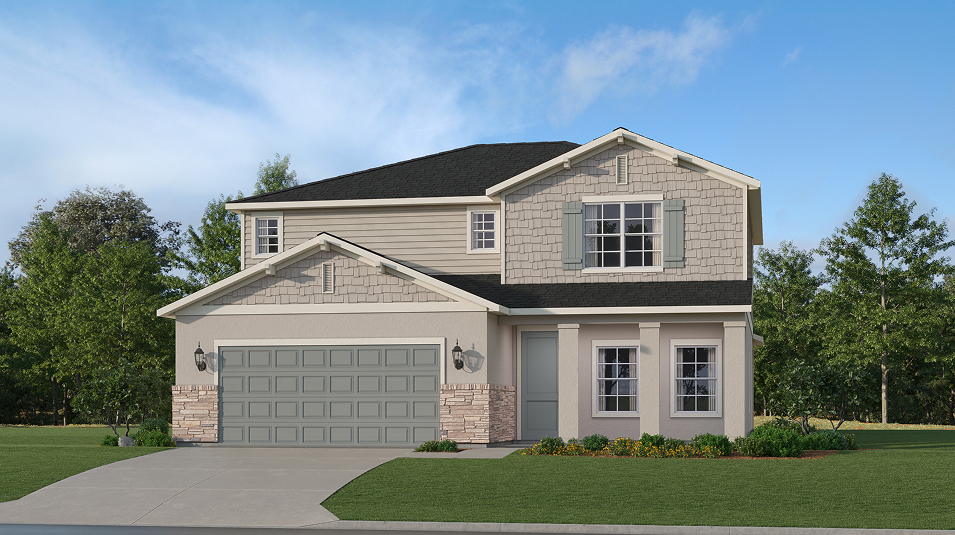 Exterior rendering of the Pauling plan by Lennar at Willow in Punta Gorda, Florida