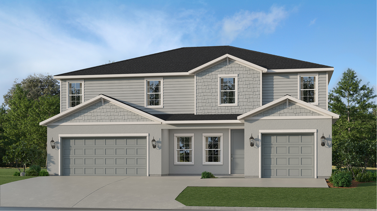 Exterior rendering of the Tideview plan by Lennar at Willow in Punta Gorda, Florida
